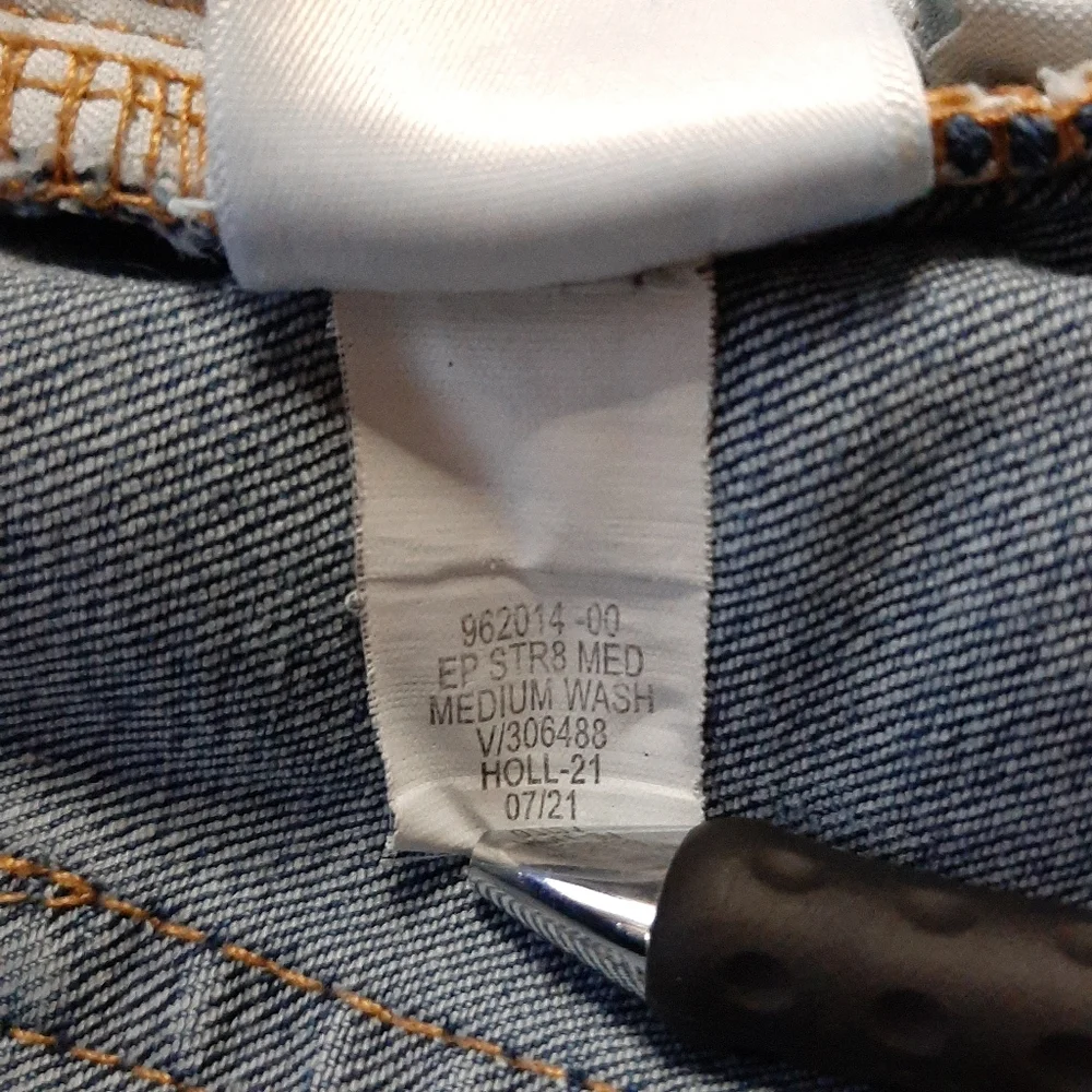 GAP Straight Leg Built-In Flex Blue Jeans